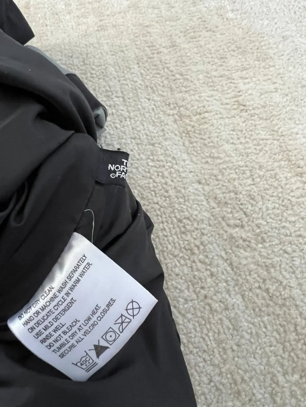 The North Face gray black